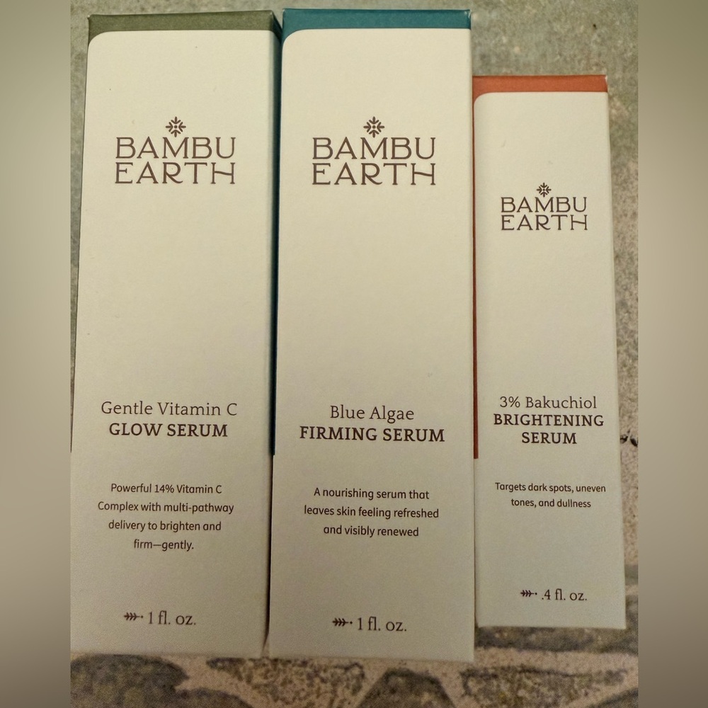 New never used Bambu Earth Gentle Serum set